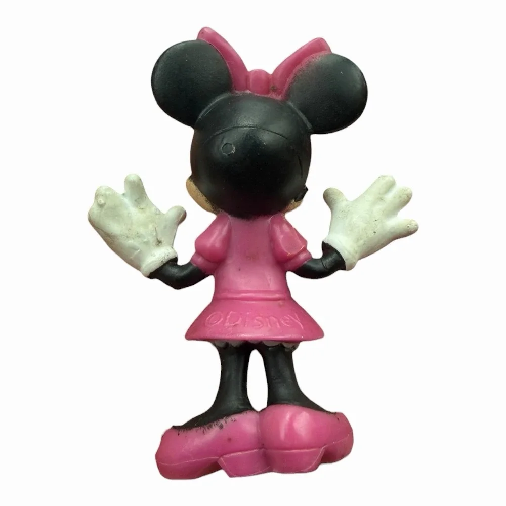 Disney Vintage Minnie Mouse Pink Dress Figure‎ 2